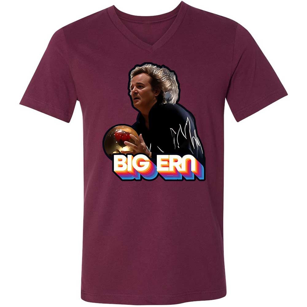 Unisex V-Neck T-Shirt - NHWVLMKD - Maroon - 8