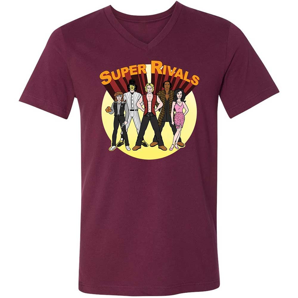 Unisex V-Neck T-Shirt - 1EA6MGTG - Maroon - 8