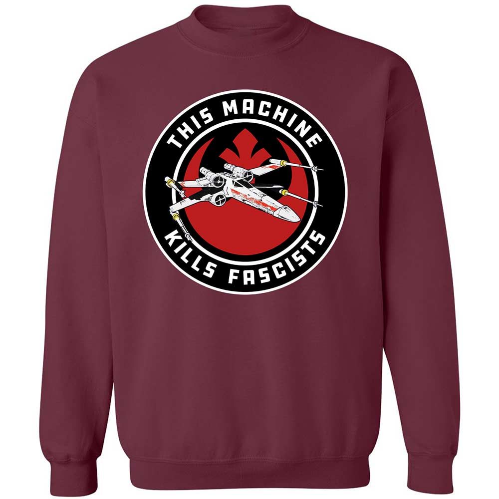 This Machine Kills Fascists - Maroon - 8