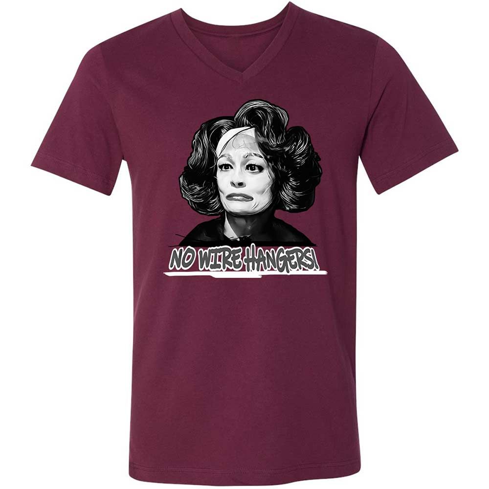 Unisex V-Neck T-Shirt - 2E88RXMG - Maroon - 8