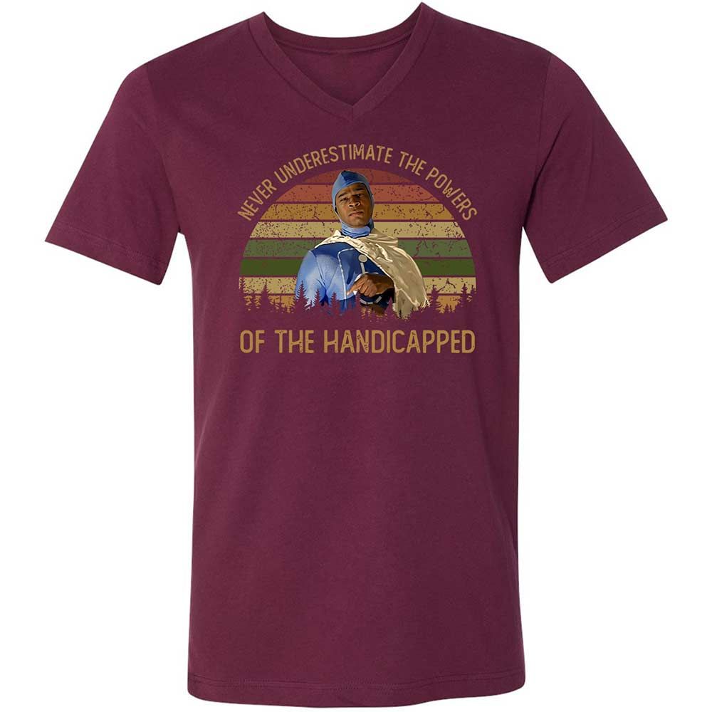 Unisex V-Neck T-Shirt - P6SGKR2P - Maroon - 8