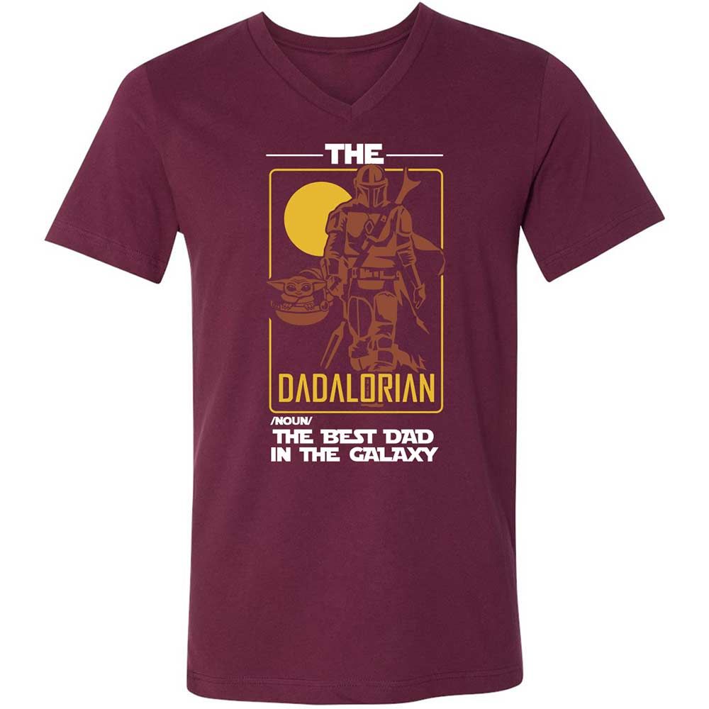 The Dadalorian The Best Dad In The Galaxy - Maroon - 8