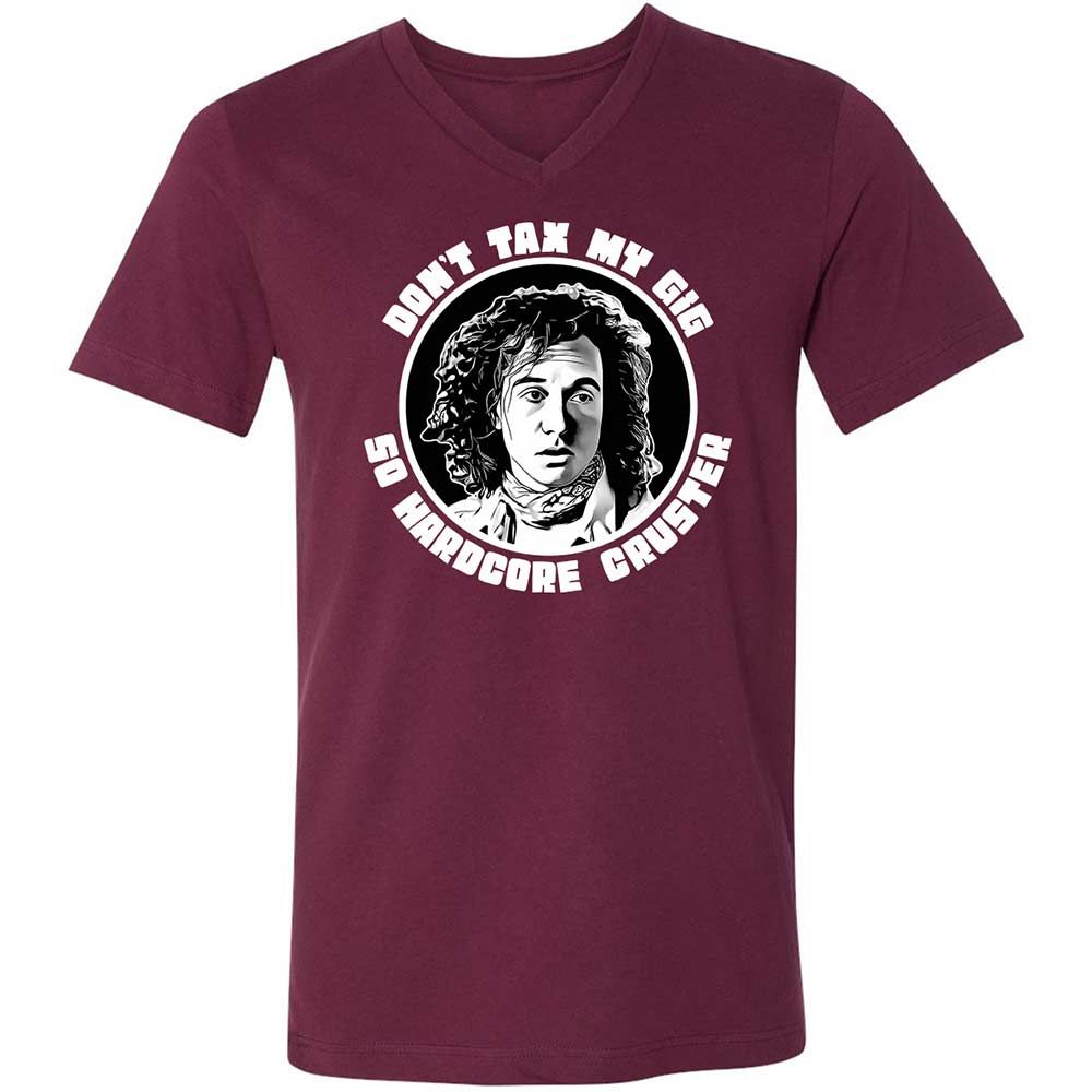 Unisex V-Neck T-Shirt - 5F8L6DXV - Maroon - 8