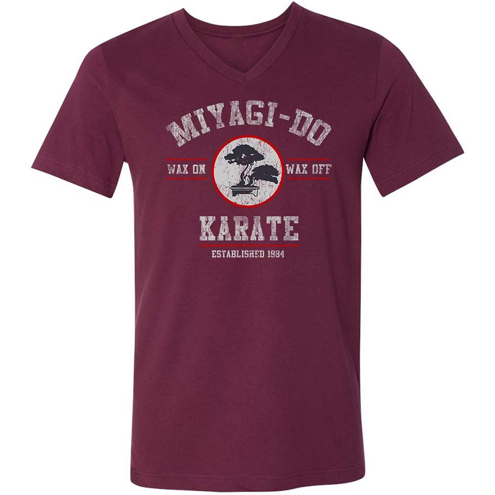 Unisex V-Neck T-Shirt - YSD1PHR9 - Maroon - 8
