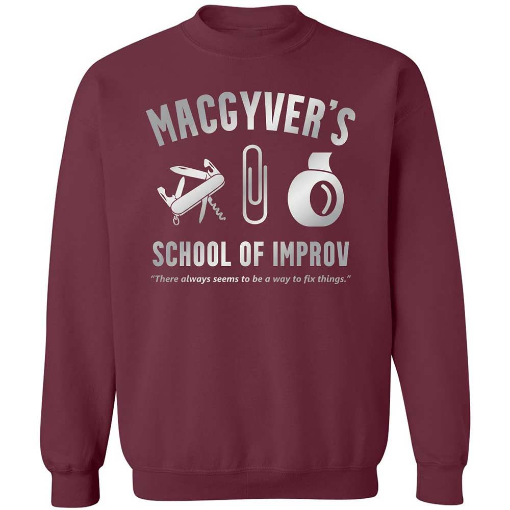 Classic Unisex Sweatshirt - 1WMKJDHV - Maroon - 8