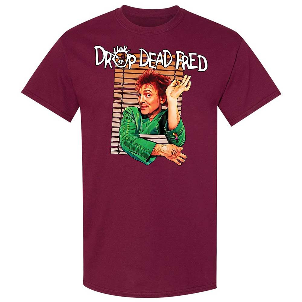 Funny Man Drop Dead Fred - Maroon - 8