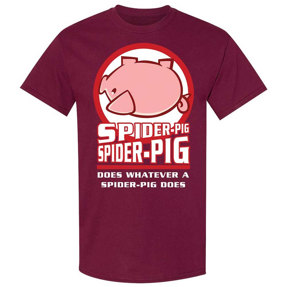 Spider-Pig, Spider-Pig - Maroon - 8