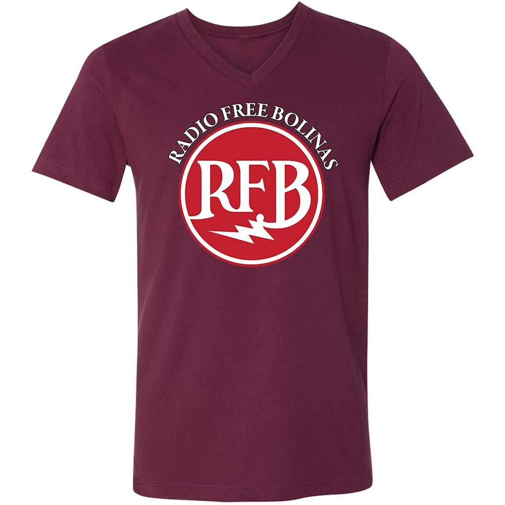 Unisex V-Neck T-Shirt - U986ARA4 - Maroon - 8