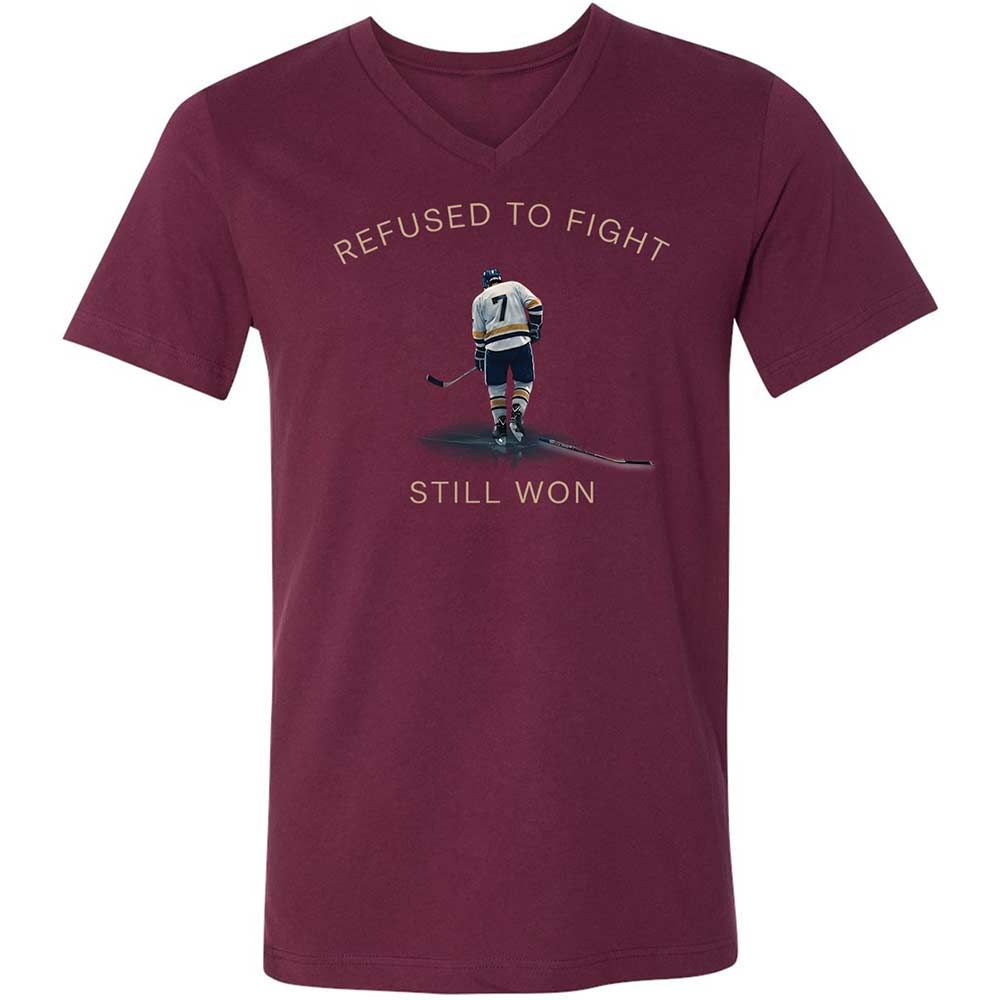 Unisex V-Neck T-Shirt - SN47RZLG - Maroon - 8