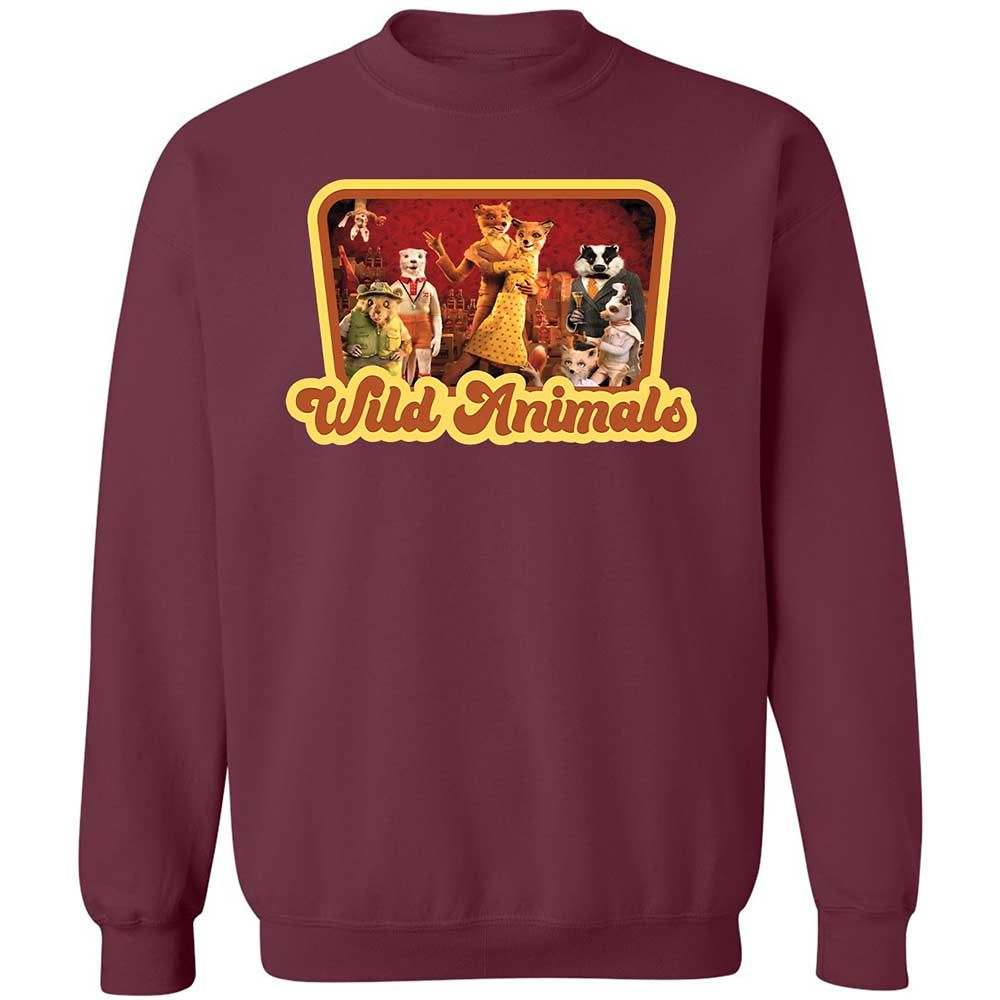 Wild Animals - Maroon - 8
