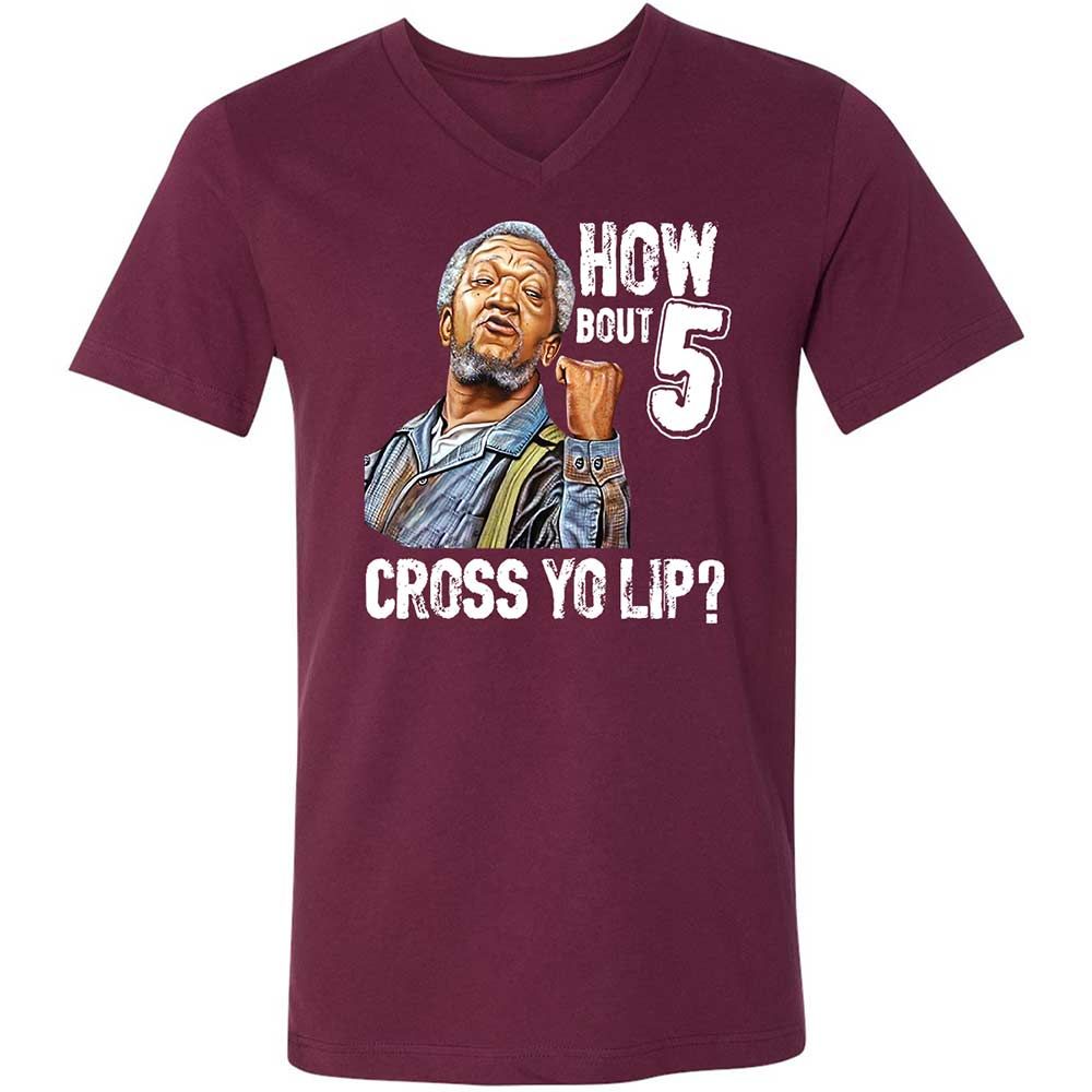 How bout 5 cross yo lip - Maroon - 8