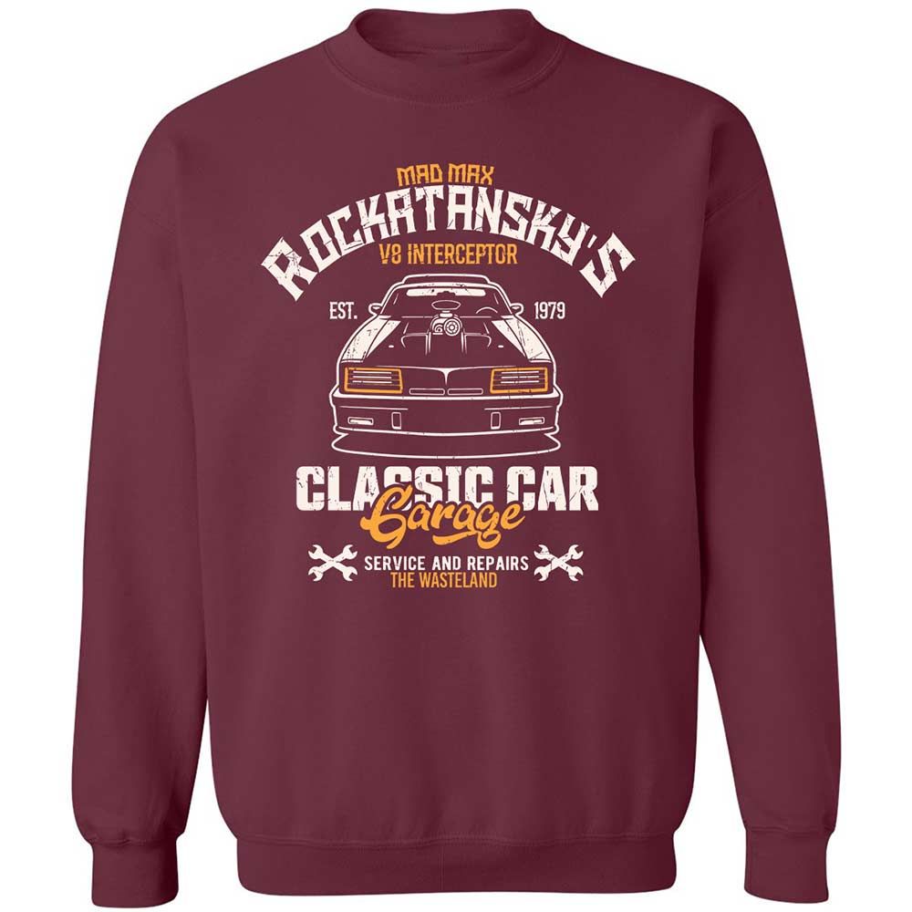 Classic Unisex Sweatshirt - LRQ6Q44V - Maroon - 8