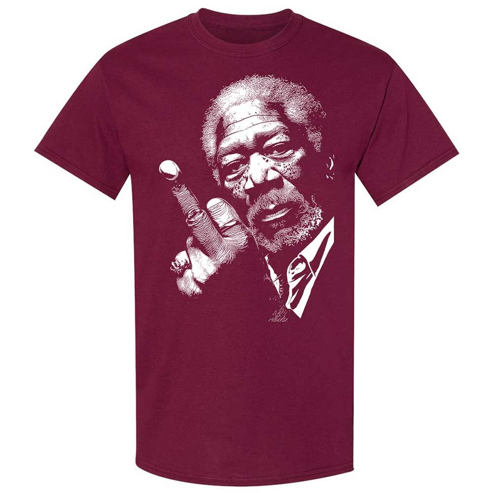 Morgan Freeman middle finger - Maroon - 8