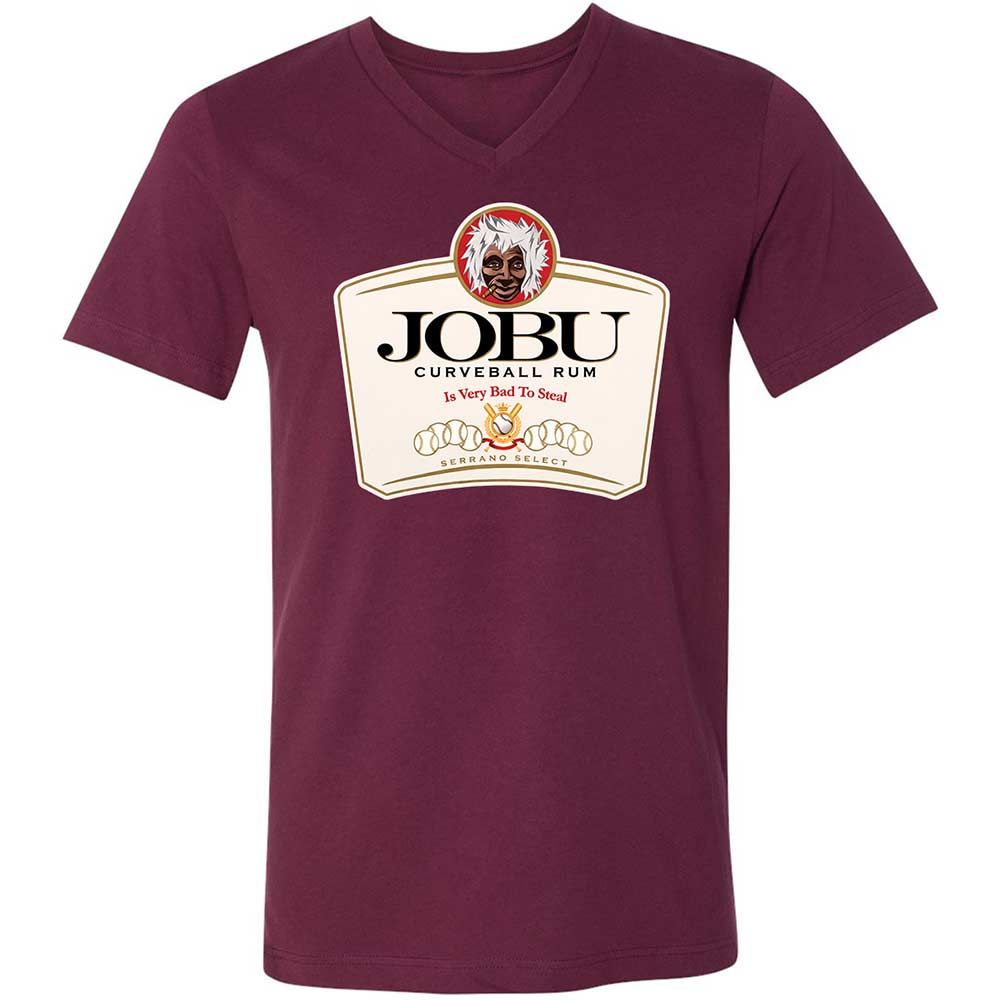 Unisex V-Neck T-Shirt - RLX1VLXW - Maroon - 8
