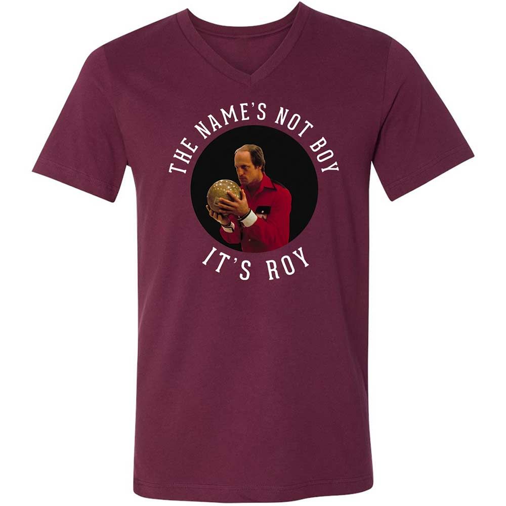Unisex V-Neck T-Shirt - FAREKNZH - Maroon - 8