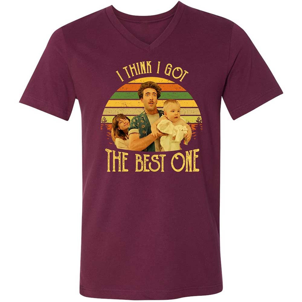 Unisex V-Neck T-Shirt - U8265BWB - Maroon - 8