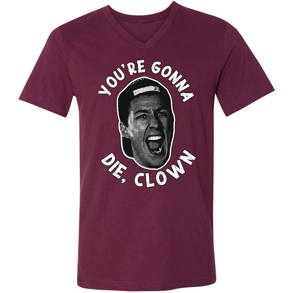 Unisex V-Neck T-Shirt - 5PCMFJPA - Maroon - 8