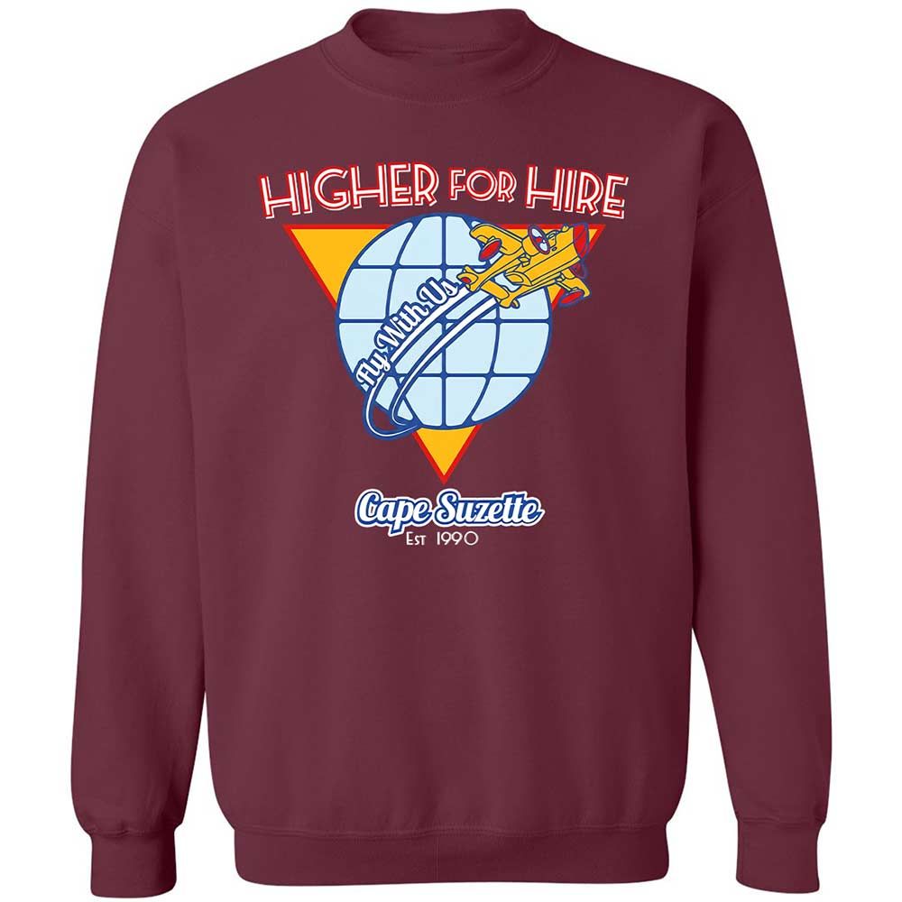 Higher For Hire - Maroon - 8