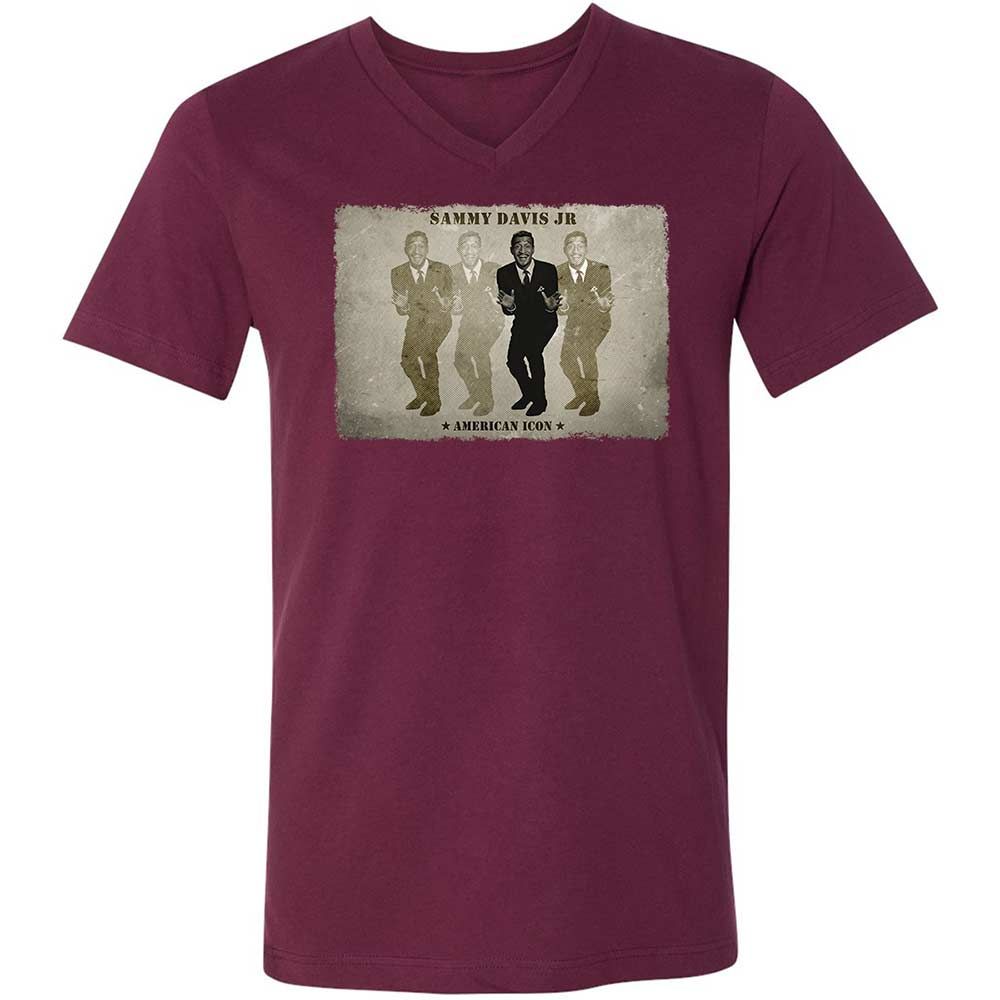 Unisex V-Neck T-Shirt - PHB5N4UR - Maroon - 8