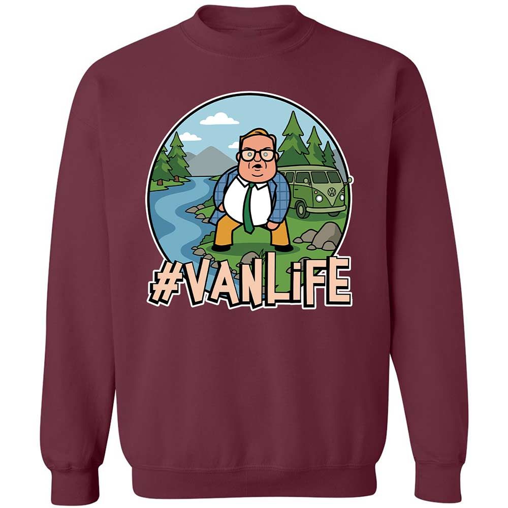 Vanlife living in a van down by the river - Maroon - 8