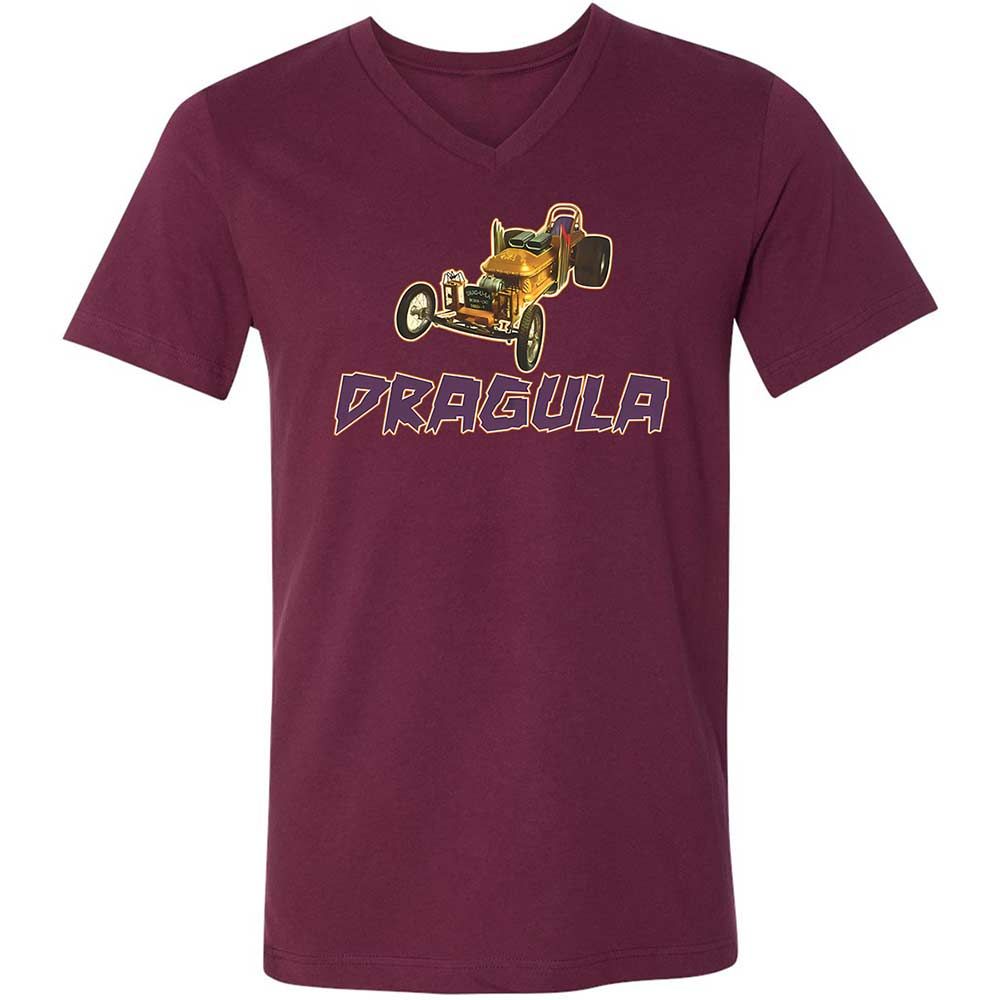 Unisex V-Neck T-Shirt - TTENFMZG - Maroon - 8