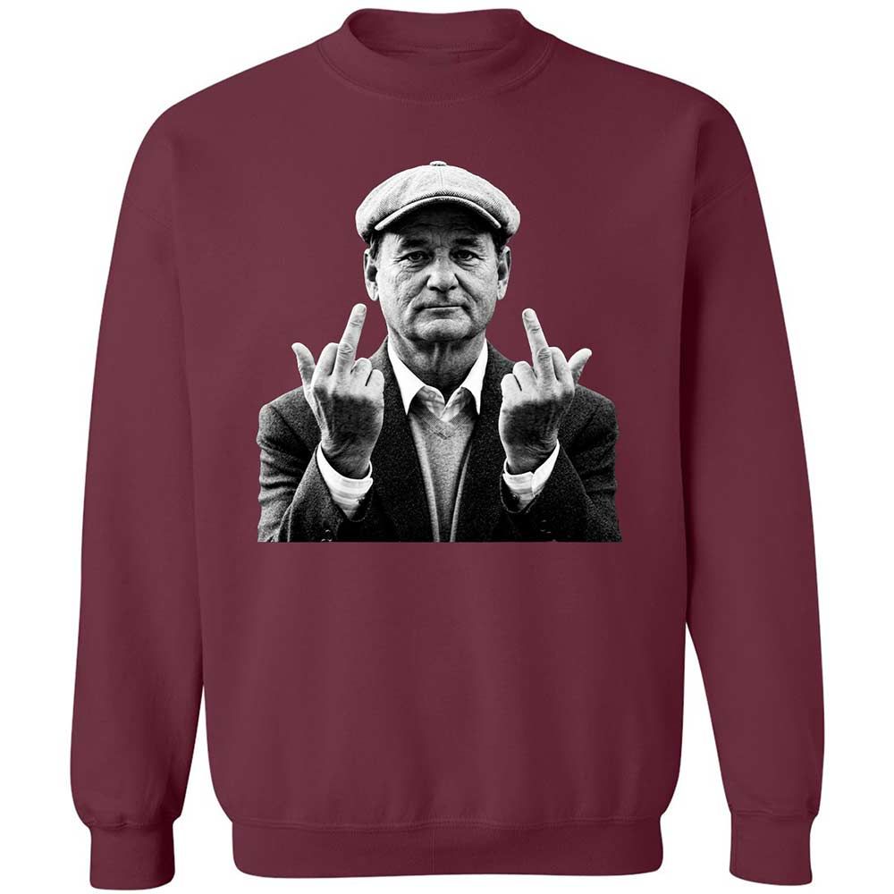 Bill Murray Middle Finger - Maroon - 8