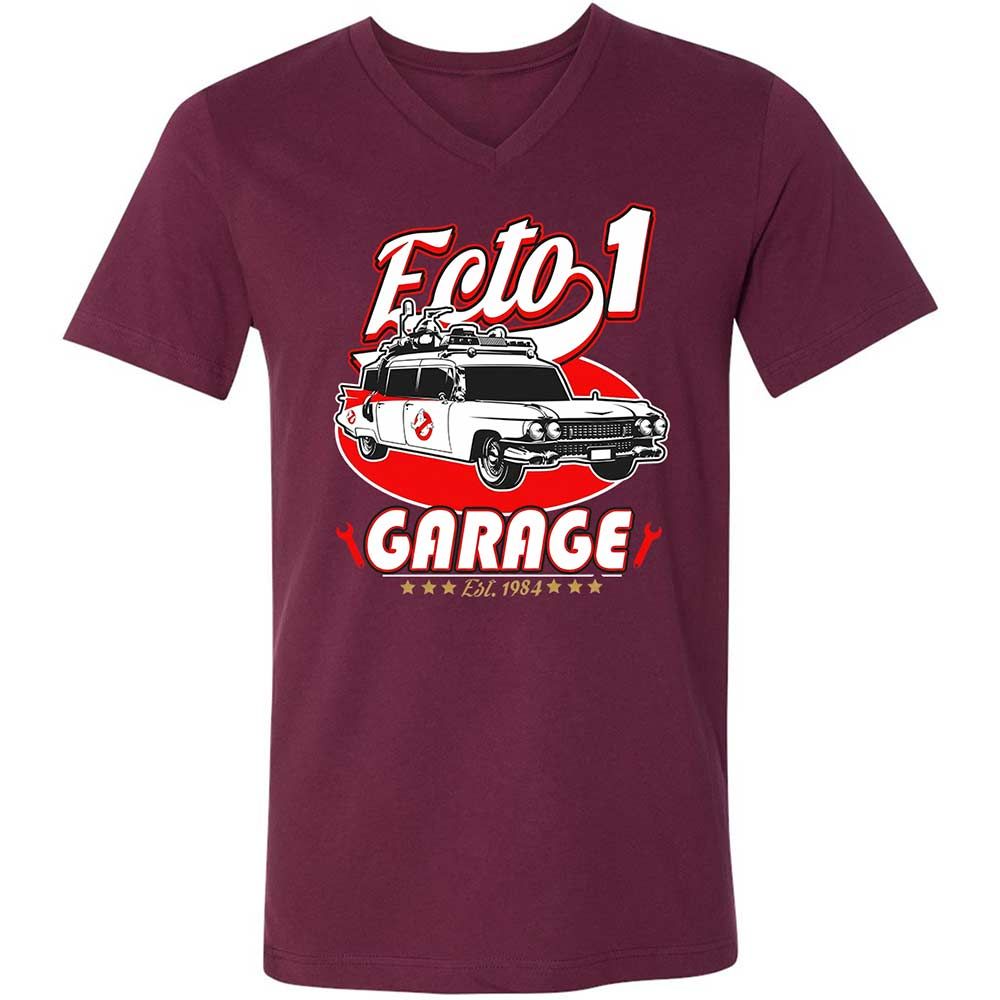 Unisex V-Neck T-Shirt - W8P63K7P - Maroon - 8