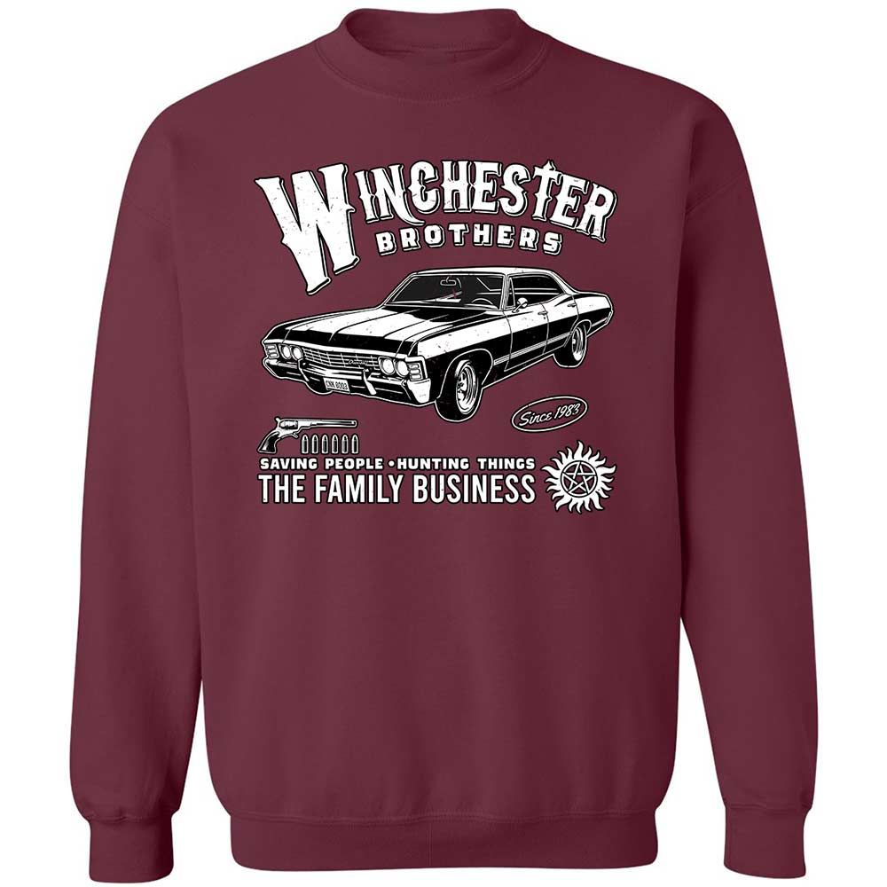 Classic Unisex Sweatshirt - ZZQQTLAB - Maroon - 8