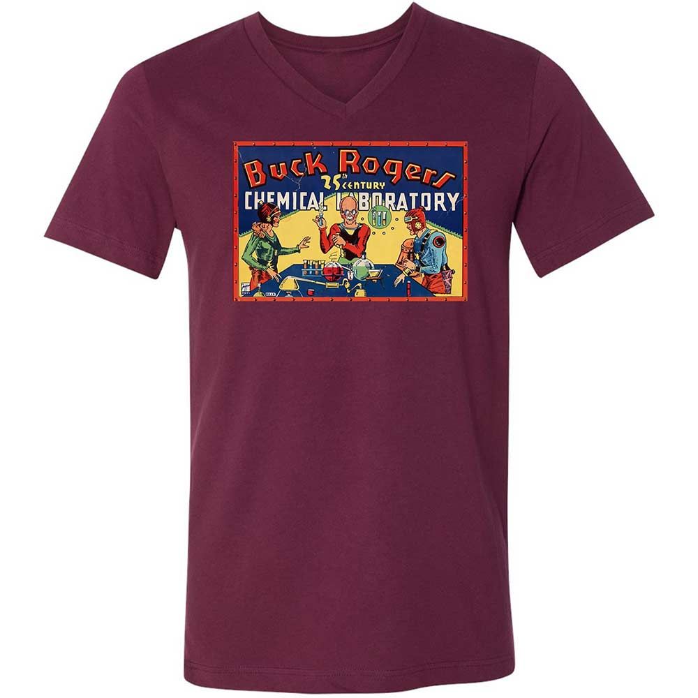 Unisex V-Neck T-Shirt - TRYTXXEX - Maroon - 8