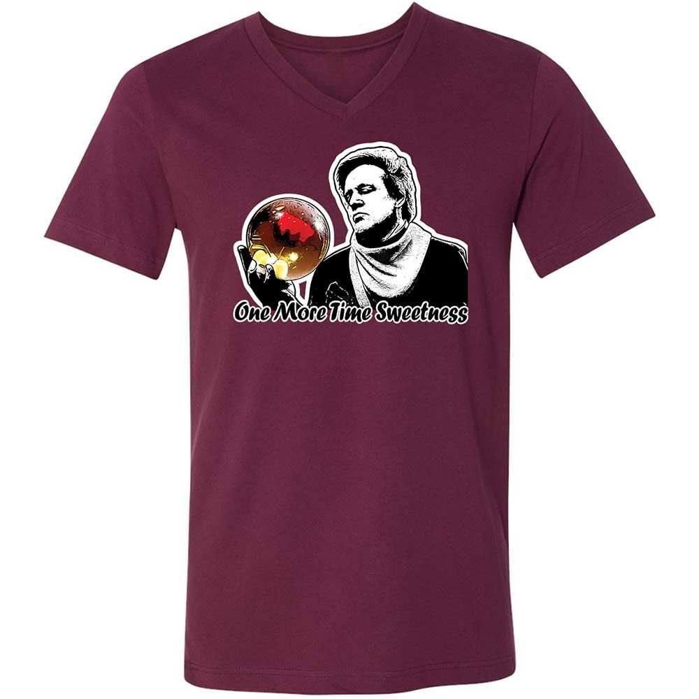 Unisex V-Neck T-Shirt - ZVQBVBU3 - Maroon - 8