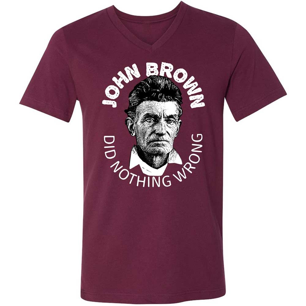 Unisex V-Neck T-Shirt - D74C45Z4 - Maroon - 8