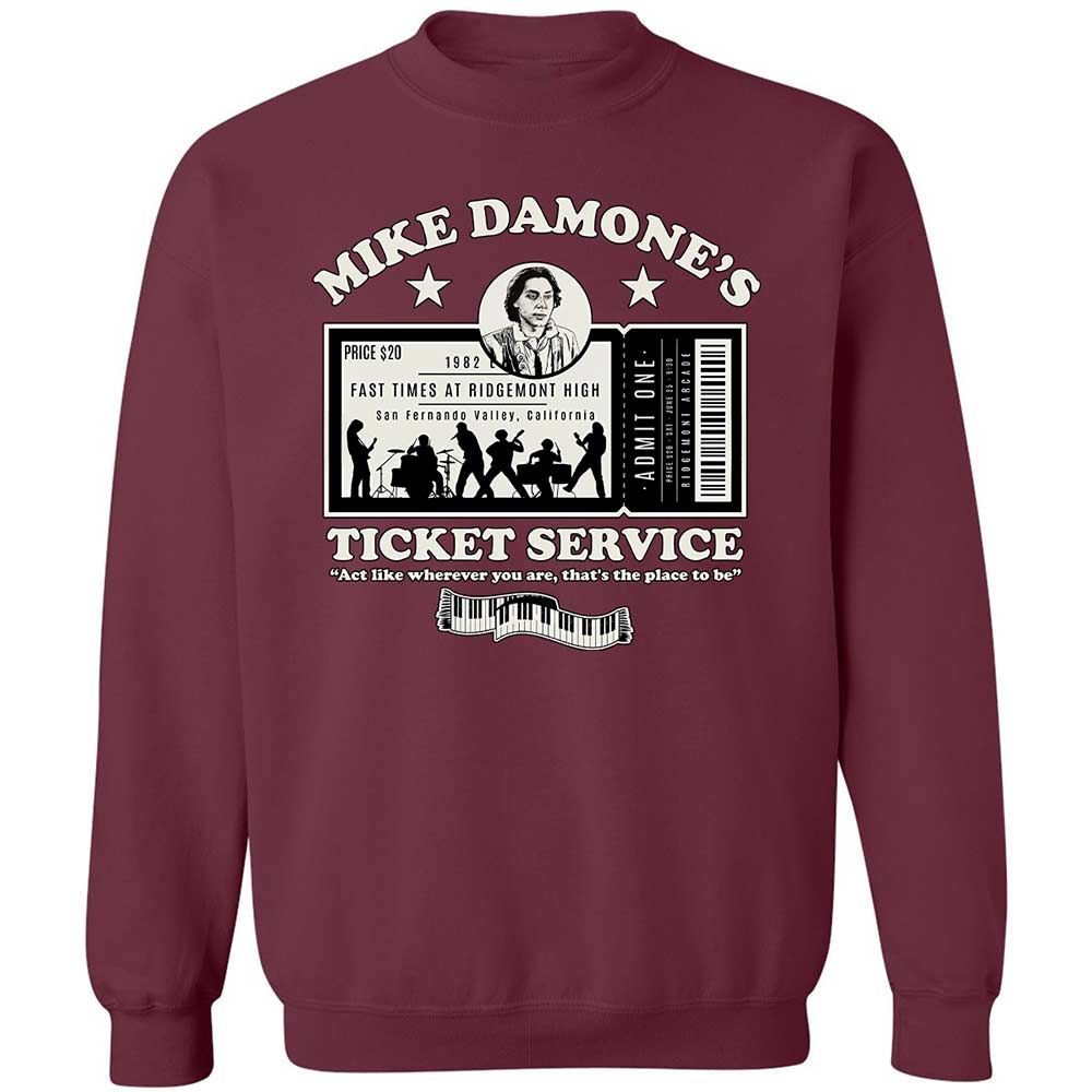 Damone's Ticket Service - Maroon - 8
