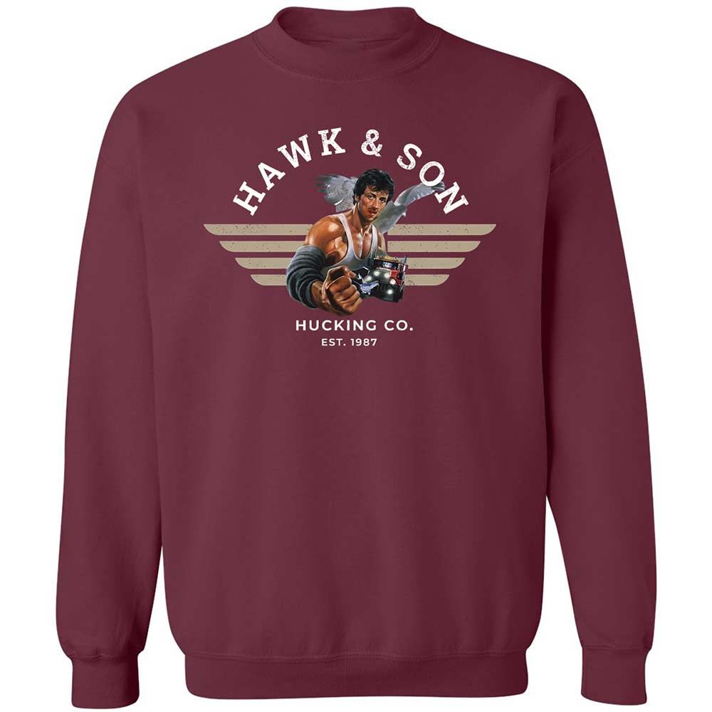 Classic Unisex Sweatshirt - 21AGY1HR - Maroon - 8