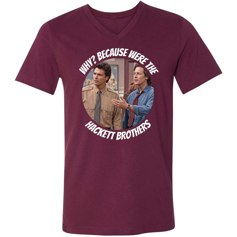 Unisex V-Neck T-Shirt - 1LP18TTS - Maroon - 8