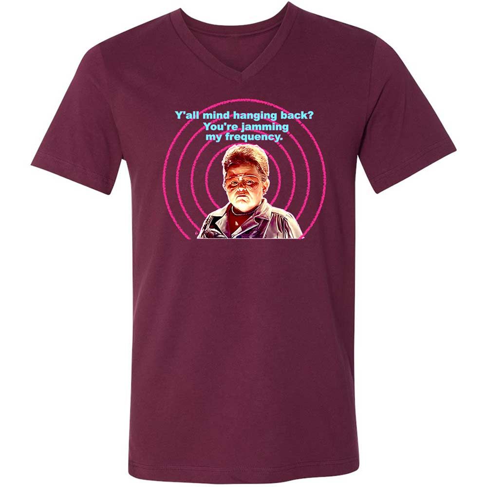 Unisex V-Neck T-Shirt - 1Q3HU76H - Maroon - 8