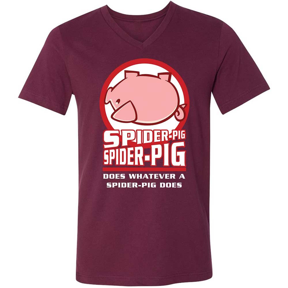 Spider-Pig, Spider-Pig - Maroon - 8
