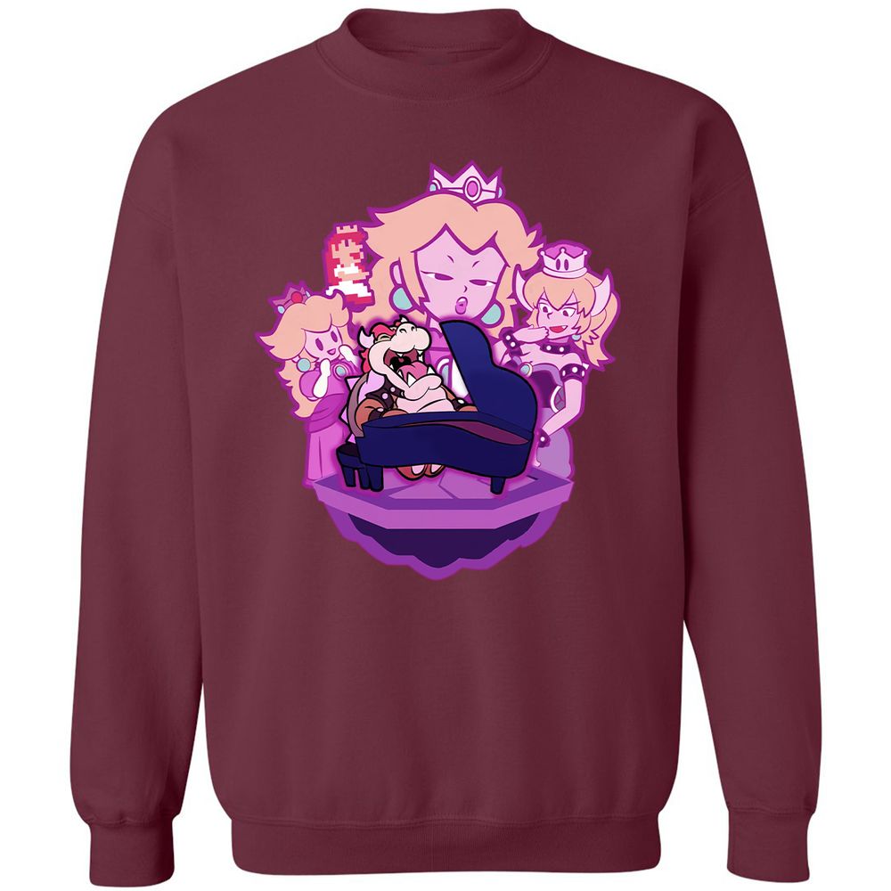 Classic Unisex Sweatshirt - QGU37UKW - Maroon - 8