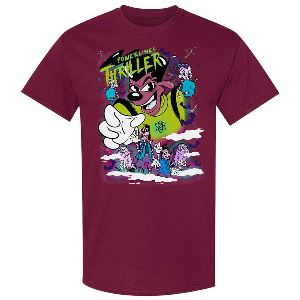 Vintage Pop Cartoon Horror Mashup - Maroon - 8