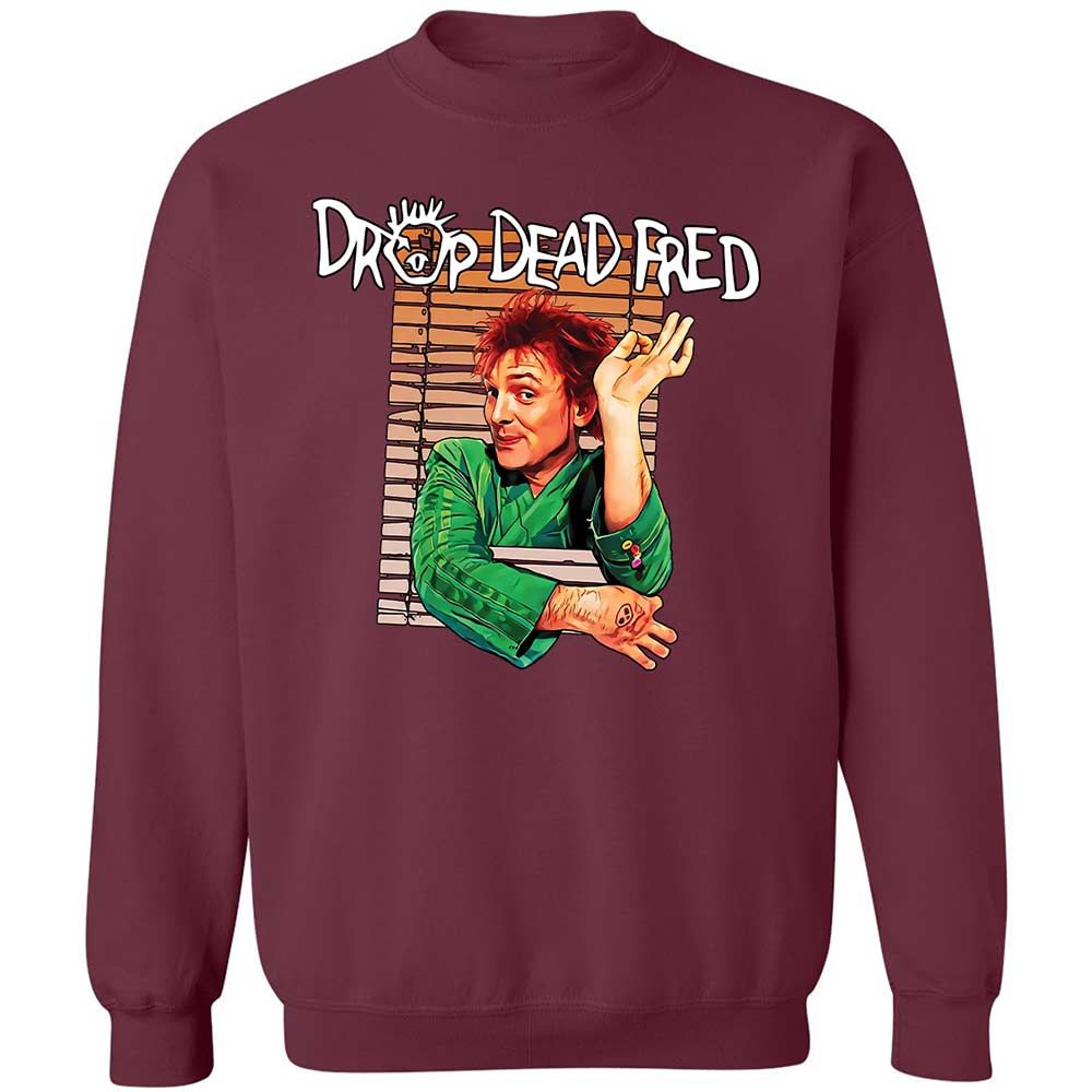 Funny Man Drop Dead Fred - Maroon - 8