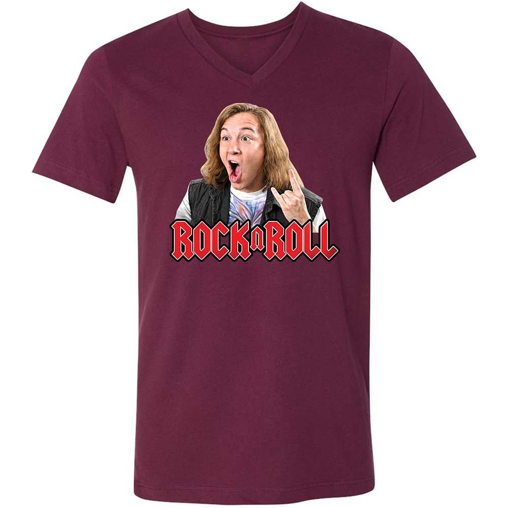 Unisex V-Neck T-Shirt - TM5USB5Z - Maroon - 8