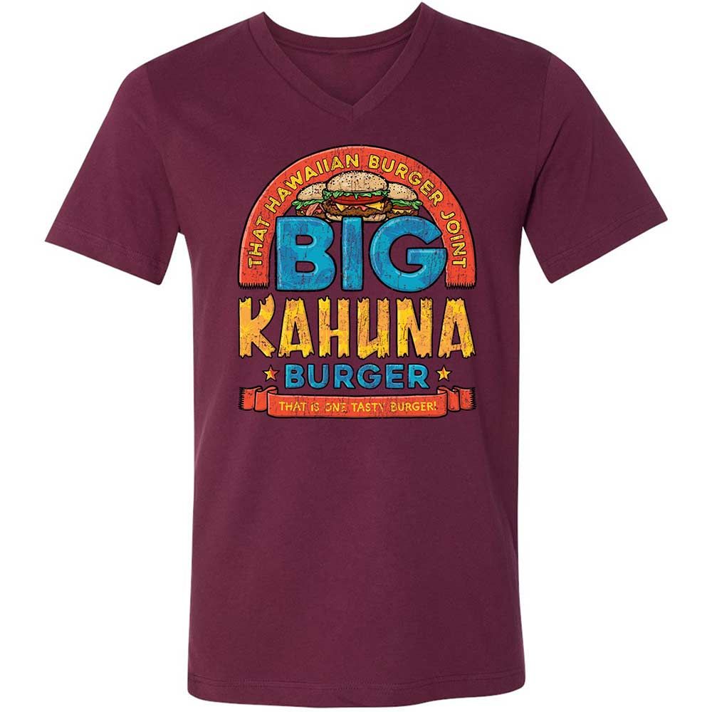 Unisex V-Neck T-Shirt - T4NZTXLQ - Maroon - 8
