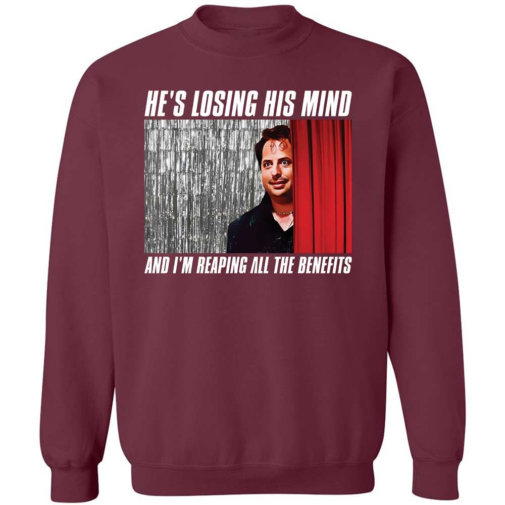 Classic Unisex Sweatshirt - FLWQJEGJ - Maroon - 8