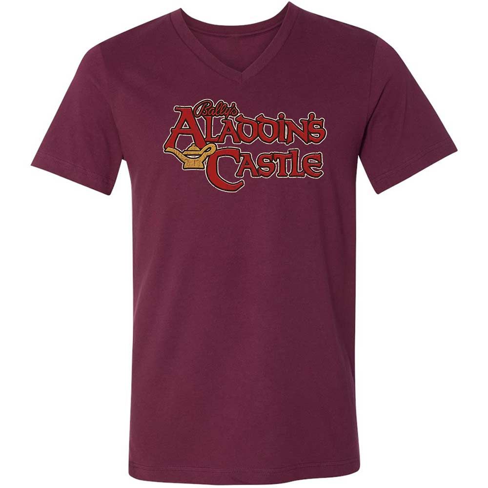 Unisex V-Neck T-Shirt - CSGHZG2A - Maroon - 8