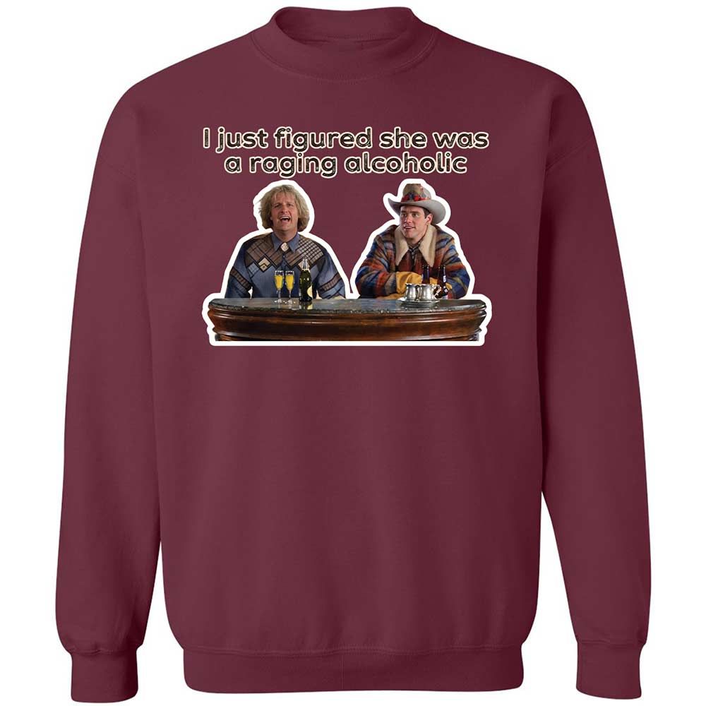 Classic Unisex Sweatshirt - 8E714JB8 - Maroon - 8