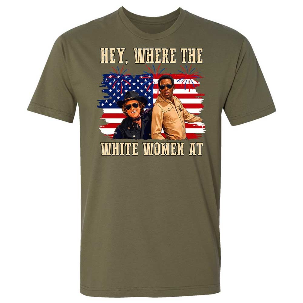 Hey Where The White At - Military Green - 8