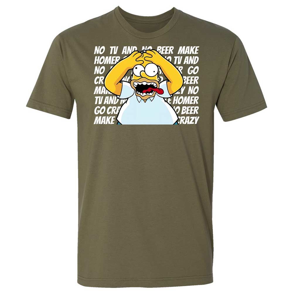 No TV and No Beer Make Homer Go Crazy - Military Green - 8