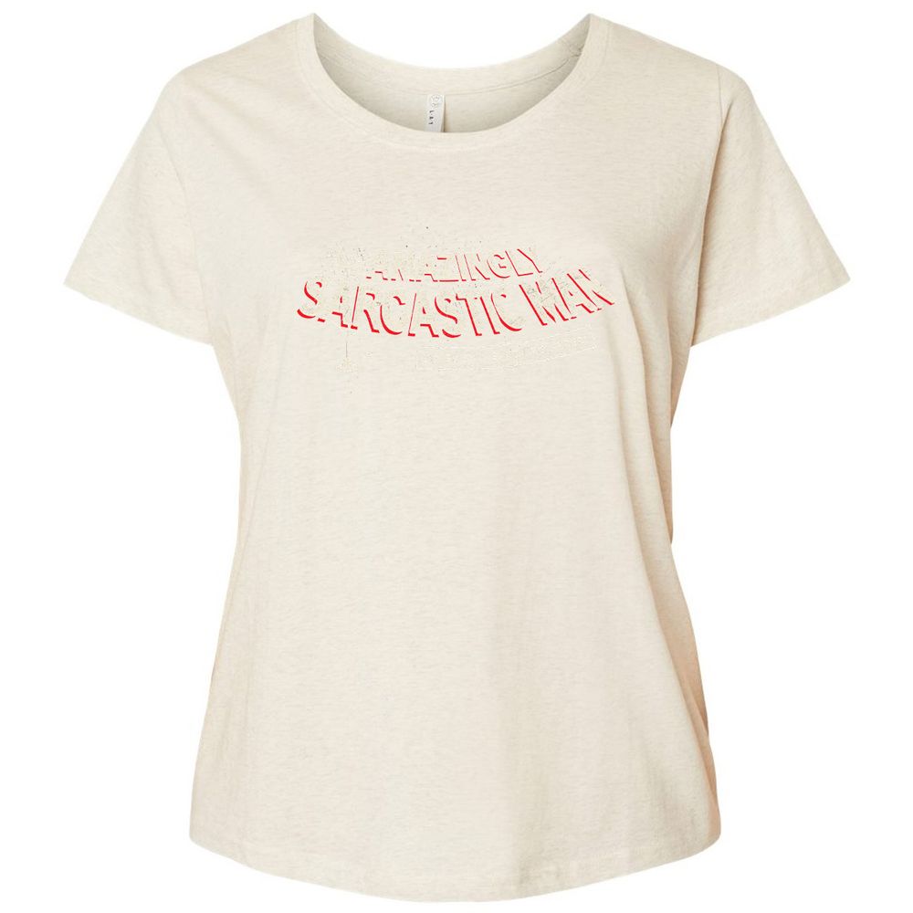 Ladies Curvy Jersey - JU29VSF6 - Natural Heather - 8