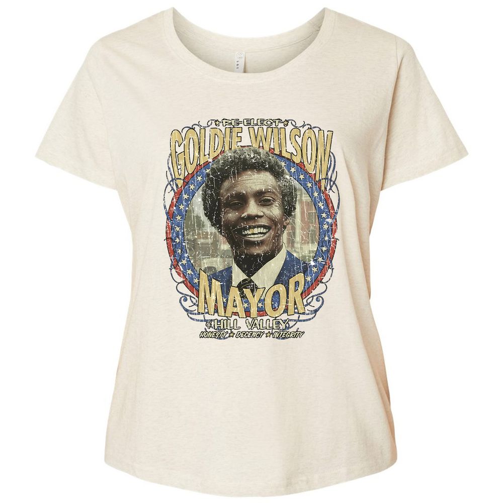 Re-Elect Mayor Goldie Wilson - Natural Heather - 8