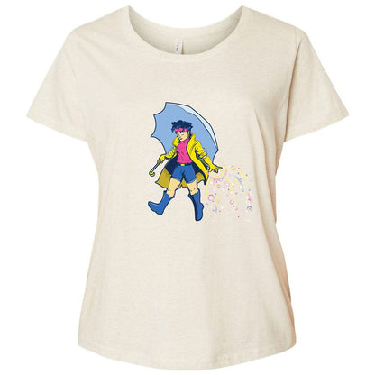 Ladies Curvy Jersey - JUQZP4KY - Natural Heather - 8