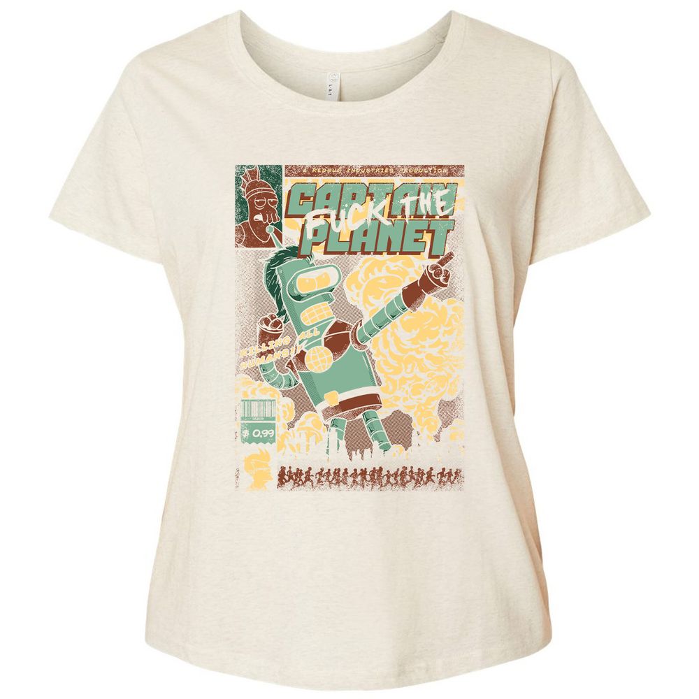 Ladies Curvy Jersey - D3Q9KE72 - Natural Heather - 8